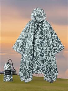 3-In-1 Multifunctional Hooded Rain Poncho With Snap Buckle, Lightweight Waterproof Raincoat And Rain Jacket With Pockets For Men And Women Adult Outdoor Activities