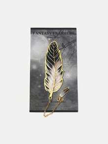 High Aesthetic Metal Feather Bookmark, Retro Artistic Feather Bookmark, Chinese Style Cultural And Creative Souvenir,For School Supplies,Back To School - Multicolor - View 14