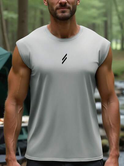Débardeur d'entraînement d'été pour hommes, tissu léger et respirant, design sport convenant pour la boxe, l'aérobic, le musculation, la course, la randonnée et les tenues décontractées d'extérieur