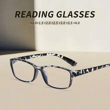 6 PCS Colorful Square Reading Glasses For Men Women, Lightweight Full Frame Readers With +1.0 To +4.0 Strengths - Nhiều màu - Xem 3