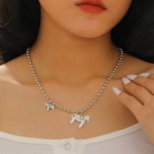 Colier elegant cu perle, stil vintage, cu picături de ulei și drăguț, pentru claviculă, pentru femei