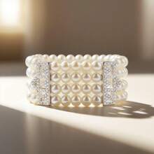 50 件 1920 年化妆舞会盖茨比长耳环、珍珠耳环、镶钻耳环、新娘耳环厂家直销，低价批量 - 彩色 - 查看 3