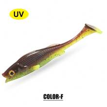 Spinpoler Vigour Perch 7厘米 11厘米 14厘米 桨尾软饵鱼饵紫外线活性摇摆饵适用于鲈鱼梭子鱼梭鲈