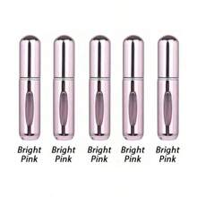 1 pieza / 5 piezas Botella recargable portátil para perfume de viaje, Atomizador de tamaño de viaje de 5ml, Recipiente de bolsillo para perfume para llevar, Botellas de spray para viajar, Botella de perfume