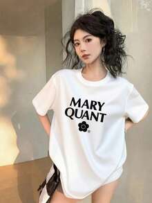 200g Pure Cotton T-Shirt 2025 Summer Ladies New Short Sleeve Pure Cotton Holiday Pattern Short Sleeve Round Neck Couple Wear Small Shirt Tops - 白色 - 查看 1