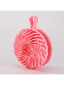 1 New Polygonal Silicone Bath Brush, Suitable For Scrubbing The Back, Scrubbing The Bath Brush, Whirlwind Bath Brush, Cleaning Brush, Massage Head Exfoliating Body Bath Brush, Suitable For Dry Skin, Improving Circulation Lymphatic Detoxification, Bathing And Body Care, Shower, Home Bathroom Home Decoration, Return To School Vacation Travel Supplies, Weddings, Parties, Birthdays, Men's Gifts, Funny Gifts - Multicolor - View 6