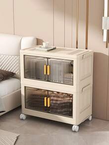 5/4/3/2/1 Layer Foldable Wardrobe, Multi-Layered Storage Cabinet, Multi-Function Storage Box, Transparent Door, Easy Assembly Plastic Storage Shelf