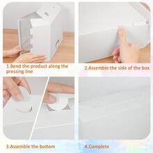 Hộp đựng giấy scrapbooking cỡ lớn, có thể gấp gọn, dung tích 3/1, giá đựng sách để bàn, hộp đựng giấy scrapbooking, hộp đựng tài liệu bằng nhựa. - Nhiều màu - Xem 3
