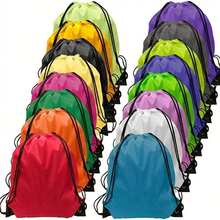 Nylon Drawstring Backpack, Suitable For Travel, Yoga, Fitness, Outdoor Camping And Hiking - Multicolor - View 1