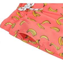 Boys Swim Trunks With Boxer Brief Liner Swim Shorts Compression Liner Youth Anti Trunks Halloween Christmas New Year - Chuối hồng - Xem 7