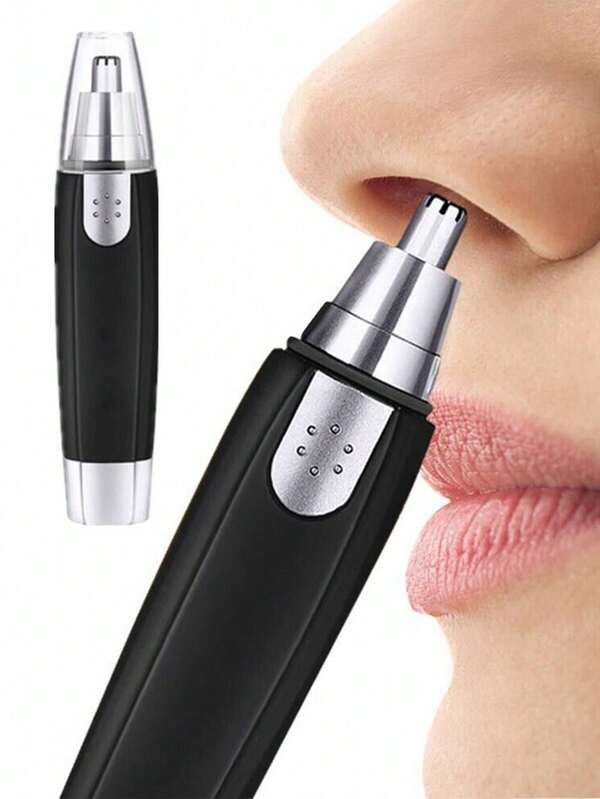 1 Pc Electric Nose Hair Trimmer, Nose Hair Clipper & Groomer (Batteries Not Included), Random Style Sent