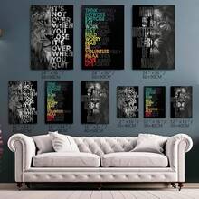 GUBIYU Black Hustle Grind Execution Wall Art Set Of 3 Framed Canvas Office Inspirational Motiviational Wall Decor Art Positive Quotes Posters Living Room Pictures Walls Decor Mens Guys 12x16 - 黑獅勵志牆畫 - 查看 10