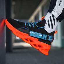 Men's Casual Sneakers Breathable Mesh Shoes Shock Absorbing Flat Outdoor Walking Shoes Lightweight Running Shoes, Size 36-46, Suitable For Couples, Men And Women Sports Shoes