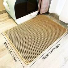 1PC Cat Litter Mat With Gift Double Layer Waterproof Pet Litter Box Mat Non-Slip Sand Cat Pad Washable Bed Mat Clean Pad Products