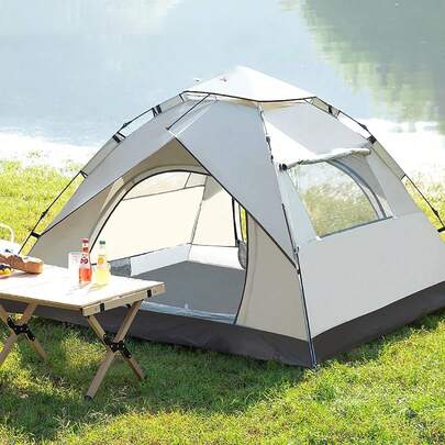 Outdoor Camping Tent For 2-3 People | Automatic Tent, Quick-Opening Sun Protection Tent, Beach Tent For Picnics, Hiking, Patios, And Barbecues