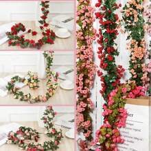 1 件装 Ins 风格人造花藤蔓人造牡丹花多头藤蔓，婚礼拱门必备