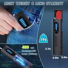 Hidden Camera Detectors, Bug Spy Camera Finder, Infrared RF GPS Tracker Listening Devices Anti-Spy Detector With Viewfinder, 5 Modes & 5 Levels Sensitivity For Travel Hotel Airbnb Office Bathroom