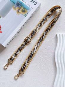 1pc Retro Creative Long Polyester Lanyard Strap, Adjustable Crossbody Phone Sling, Anti-Lost Clip Design Suitable For Universal Phone Cases Like Apple//