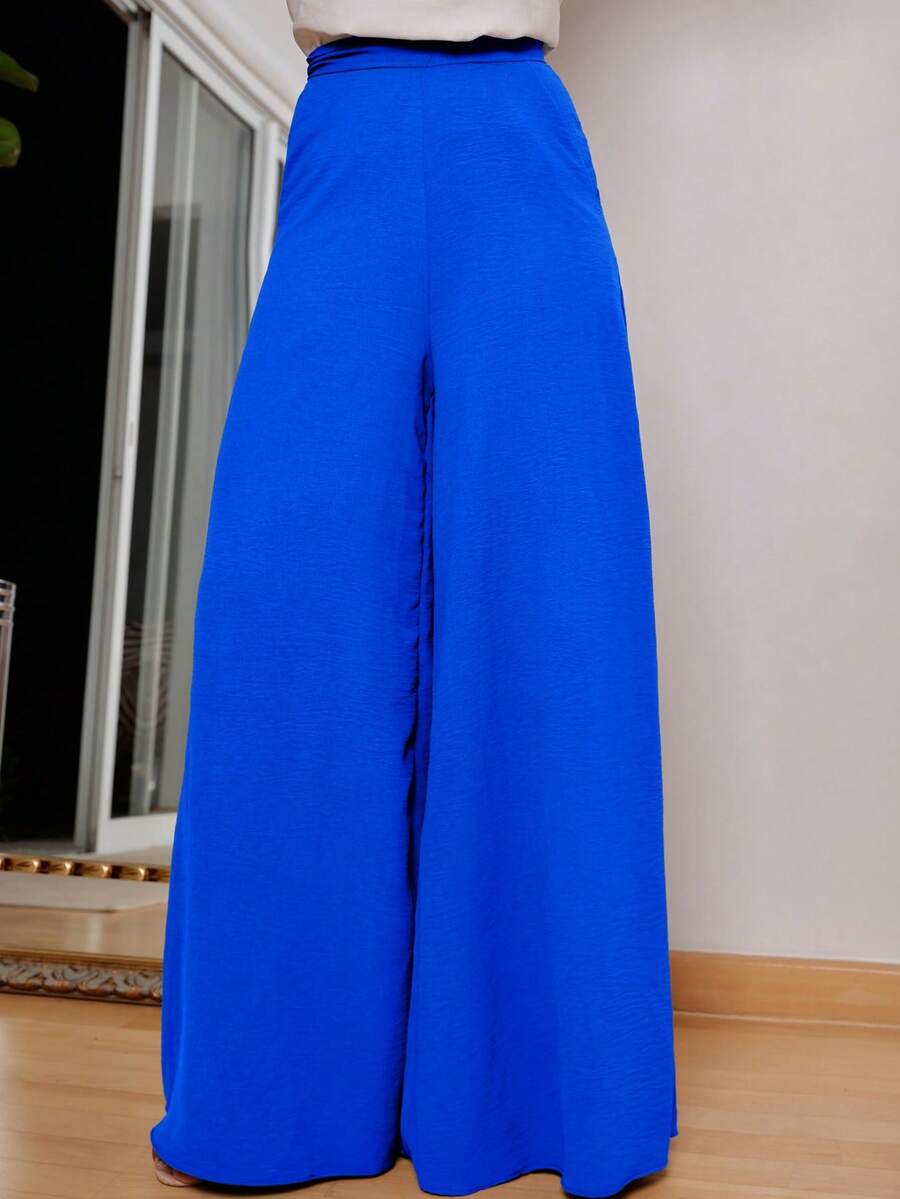Women Pants - Royal Blue - View 1