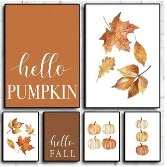 Set Of 1/3 Pcs Autumn Landscape Canvas Wall Art Nature Fall Leaf Tree Poster Print Vintage Farmhouse Fall Nature Wilderness Wall Decor Picture For Seasonal Home Gallery Living Room Bedroom Decoration Room Decor,Home Decor,Wall Decor( Unframed)