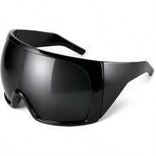 de estilo futurista con lentes curvados y protección envolvente para mujeres y hombres
