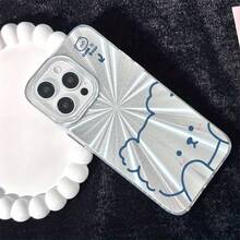 Funda para teléfono de silicona suave, apertura precisa CasSoft Silicona, funda para teléfono con apertura precisa Teléfono móvil con patrón de fuegos artificiales llamativo y rentable, silicona suave de cara completa, diseño de apertura precisa, hermosa y adecuada funda para teléfono X XSMAX 11 12 13 14 15 16 PLUS 16 PRO 16 PROMAX Popular - Blanco - Ver 4
