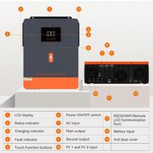PowMr 6.2KW 4.2KW Hybrid Solar Inverter On Grid Pure Sine Wave Inverter 24V 48V 230V Dual Output With MPPT 120A Solar Charger - 4.2千瓦 24伏 - 查看 11
