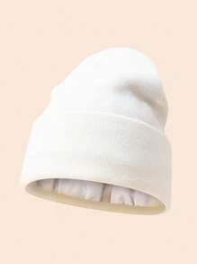 Women'S Silky Satin Beanie -Anti-Static, No Frizz, KnitCap For Winter Warmth
