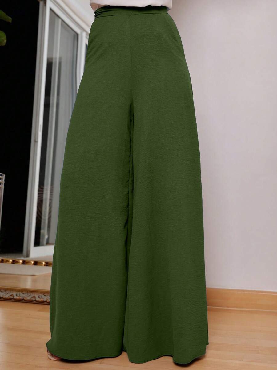Women Pants - Army Green - View 1