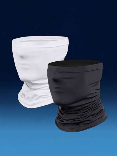 1/2/3pcs Unisex Balaclava Face Mask Neck Warmer Arm Sleeves, Suitable For Outdoor Activities Like Travel, Cycling, Hiking, Fishing In All Seasons