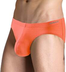 Mens Silk Underwear Briefs Pack Bulge Enhancing Pouch Stretch Bikini Underwear Straight Men L XL 2XL 3XLChristmas IVEB - 橘子 - 查看 1