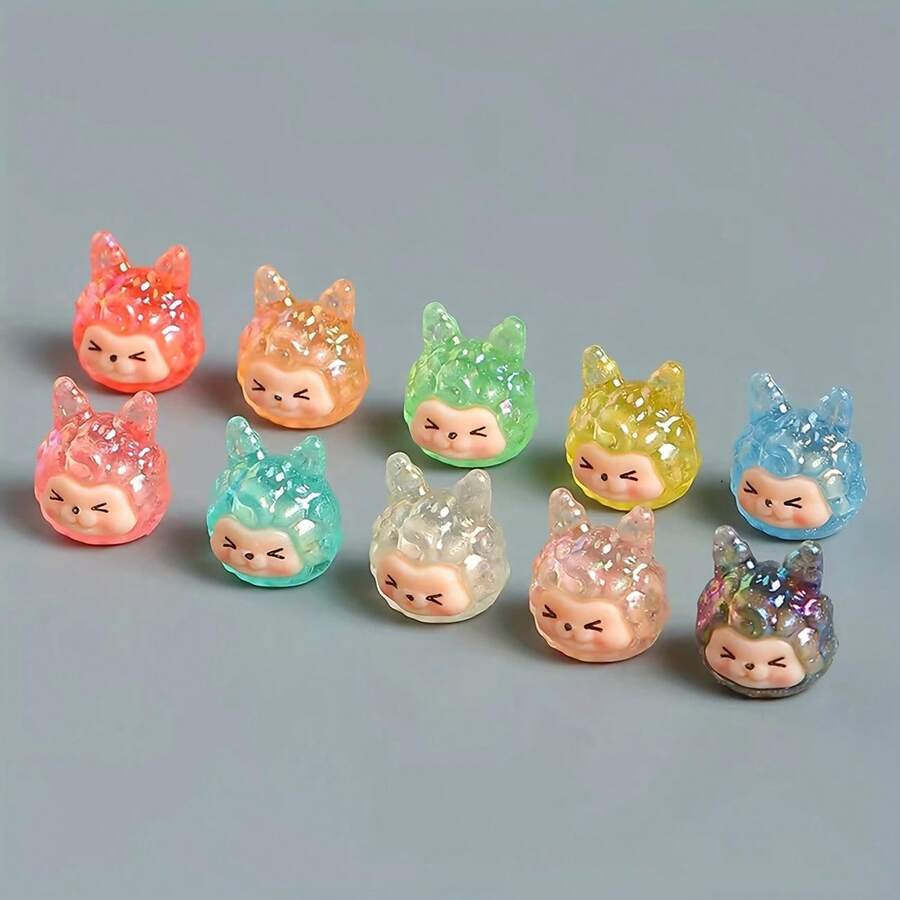 10只/20只混合迷你可爱电镀发光绵羊，适合家居、办公室、桌面装饰（颜色随机），圣诞节礼物，复活节礼物，成人礼物，情人节礼物，感恩节礼物，嘉年华礼物，返校季礼物，趣味礼物，盲盒，解压玩具，圣诞袜填充物，青少年男孩礼物，新奇礼物