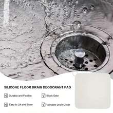 1 Stück Silikon Bodenablauf Abdeckung, verschiedene Größen, verhindert Mücken, einfache weiße Haushalts Bodenablauf Abdeckung, Anti-Badezimmer