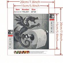 1pc Diamond Painting Kit, DIY 5D Mosaic Full Round Diamond Embroidery Craft Supplies, Bohemian Style, Suitable For Beginners, Stress Relief, Holiday Gift, Handicraft Gift, Wedding Decoration, Home Decor Wall Art, Allows You To Easily Enjoy The Diamond Painting Experience. No Frame