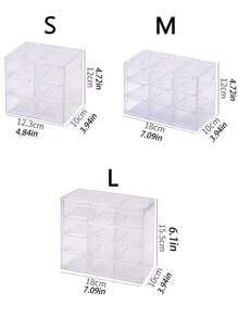 多层DIY珠子首饰收纳展示盒，塑料透明盒实用便捷用品女士收纳整理器旅行必需品返校宿舍收纳 - 無色 - 查看 2