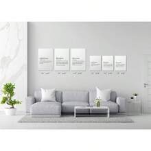 GUBIYU Black Hustle Grind Execution Wall Art Set Of 3 Framed Canvas Office Inspirational Motiviational Wall Decor Art Positive Quotes Posters Living Room Pictures Walls Decor Mens Guys 12x16 - A012 黑白 - 查看 6