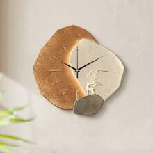 1PC Flat 2D Scandinavian Wall Clock Silent Sweep Movement Frameless Modern Design Ultra-Thin Nordic Style Home Decor For Living Room Bedroom Cafe Office - Noise-Free Slim Battery Operated Minimalist Contemporary Art Timepiece