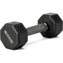 Rubber Coated Dumbbells No Roll Design EasyGrip Steel Knurled Handle Weights Dumbbells Set For Strength Training Ideal Weights Set For Home Gym 1060 LBS SOLD INDIVIDUALLY - Green Octo+15 LB - View 2