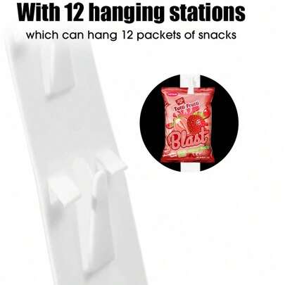1/2/3/4/5 piezas Tiras colgantes de plástico para exhibición en supermercado, ganchos para estantes de supermercado - Ganchos y clips duraderos para mercancía, herramientas esenciales para organizar productos en supermercados, ganchos no incluidos