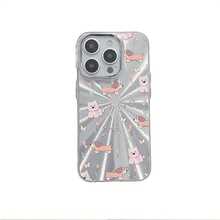 Funda para phone 6, 15, 14, 13 y 12 Pro. Funda para teléfono 16Pro con diseño de fuegos artificiales premium, orificio grande y protección antigolpes. - Blanco - Ver 4