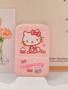 1个PU翻盖加厚镜面，酷洛米/Hello Kitty图案，便携式化妆镜，方便放置于桌面 - 彩色 - 查看 9