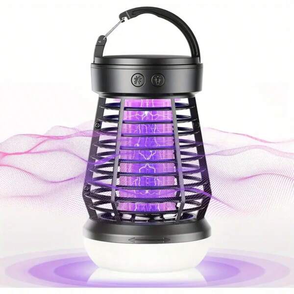 BALASHOV Mata Moscas Elétrico Outdoor, Matamosquitos com Luz LED, Mata Moscas Indoor/Outdoor, Armadilha Elétrica Mata Insetos, Mata Mosquitos para Pátio e Quintal