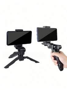 1pc Portable Tripod Stand, Multifunctional Desktop Tripod For Smartphone Live Streaming & Selfie