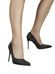 High Heels wunderschöne heiße Diamant spitze flache Öffnung schmale super hohe Absätze