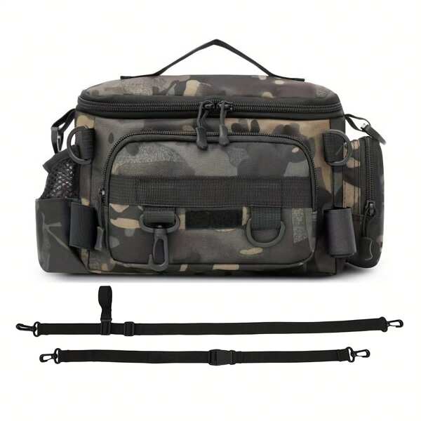 Multifunctional Waist Bag Shoulder Messenger Bag Fishing Tackle Bag, Large Capacity Lightweight Backpack For Fishing, Outdoor Activities, Suitable As Holiday Gift