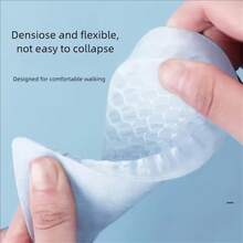 1 对硅胶增高半垫，可拆卸增高硅胶运动鞋鞋底垫，男女通用 - 灰色 - 查看 5