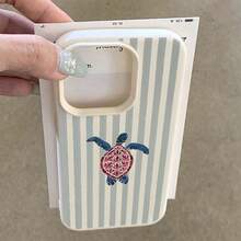 1 chiếc ốp lưng điện thoại thời trang TPU họa tiết rùa biển xanh cổ điển, tương thích với điện thoại Apple, quà tặng sinh nhật, quà tặng kỷ niệm, phiên bản quốc tế, không phải phiên bản nội địa. - trắng - Xem 4