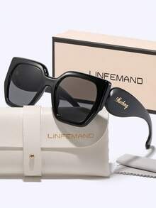 LINFEMAND carrées décoratives super grandes, accessoire polyvalent pour tous les jours, convient pour les sorties entre filles, la prise de photos, cadeau de vacances, forme carrée - Multicolore - Voir 3