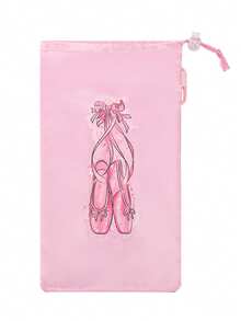 1/3 件便携式网状舞蹈包，带抽绳的芭蕾舞鞋收纳袋，可重复使用的高品质舞蹈鞋袋