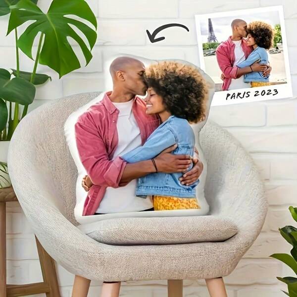 1pc Customized Photo Throw Pillow, Double-Sided Print Personalized Cushion, Can Be Used As A Decorative Pillow, Suitable For Gifts For Lovers, Family, Friends, Birthdays, Christmas, Thanksgiving, Valentine's Day, Mother's Day, Father's Day - For Office, Sofa, Bed, Car, Bedroom, Living Room